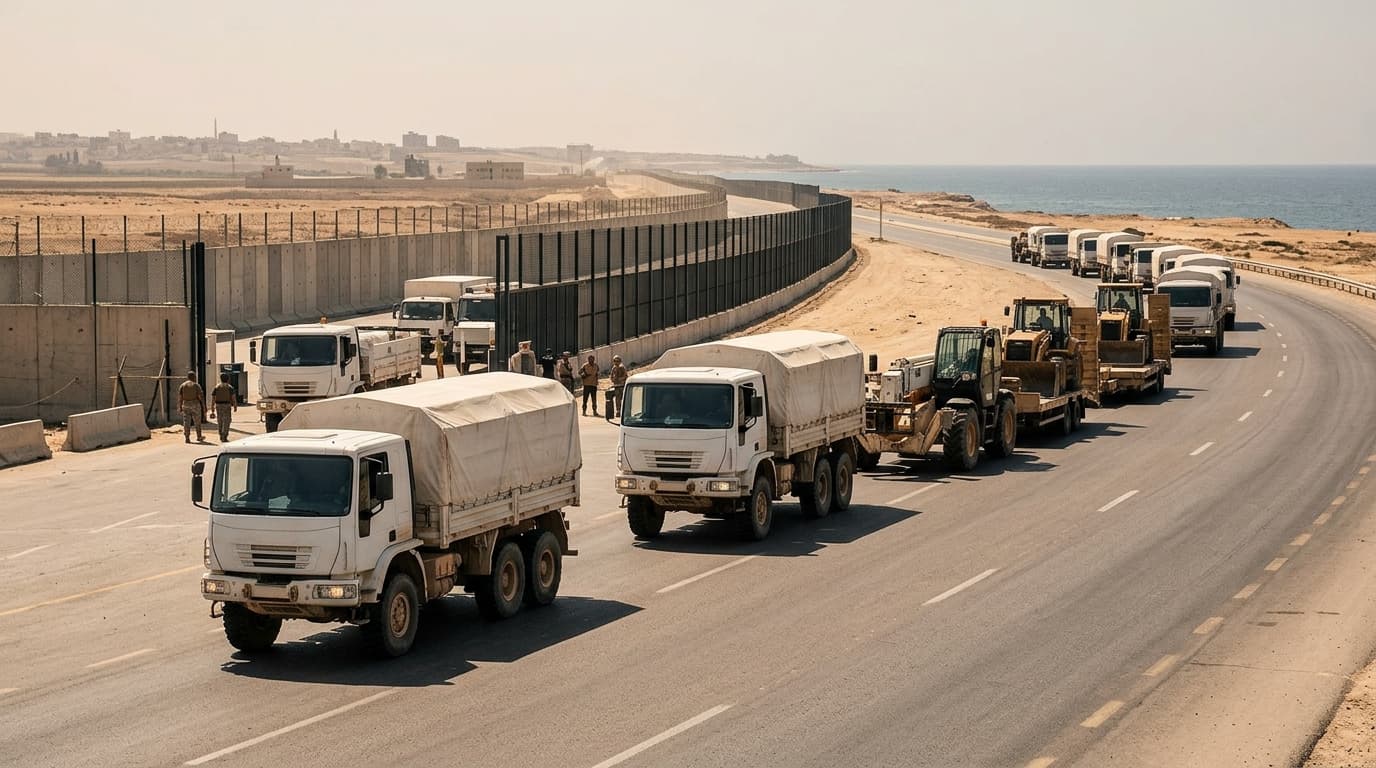 Report: International forces begin Gaza border buildup, bypassing Israeli cabinet